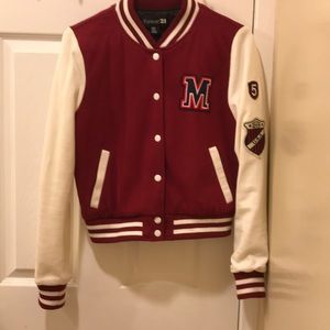 Burgundy Varsity Jakcet